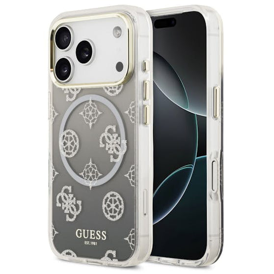 GUESS GUHMP17LHPOGMEGK HardCase MagSafe TPU MIRROR W/ PEONY Grey iPhone 17 Pro