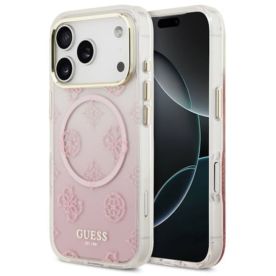 GUESS GUHMP17LHPOGMEGP HardCase MagSafe TPU MIRROR W/ PEONY Pink iPhone 17 Pro
