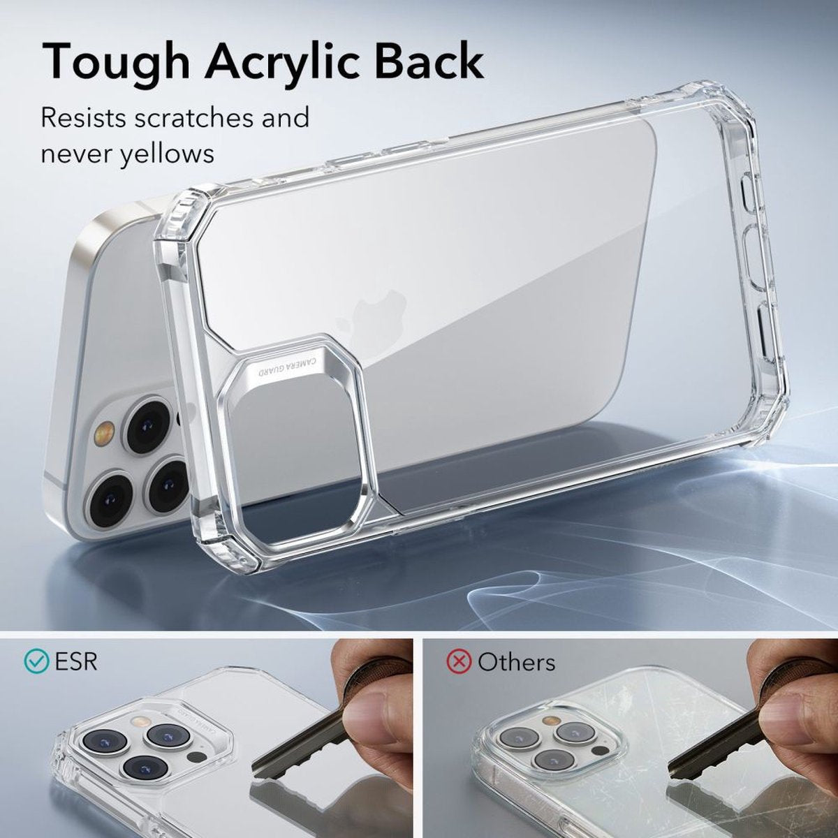 ESR Air Armor TPU Back Case - iPhone 14 Pro Transparant