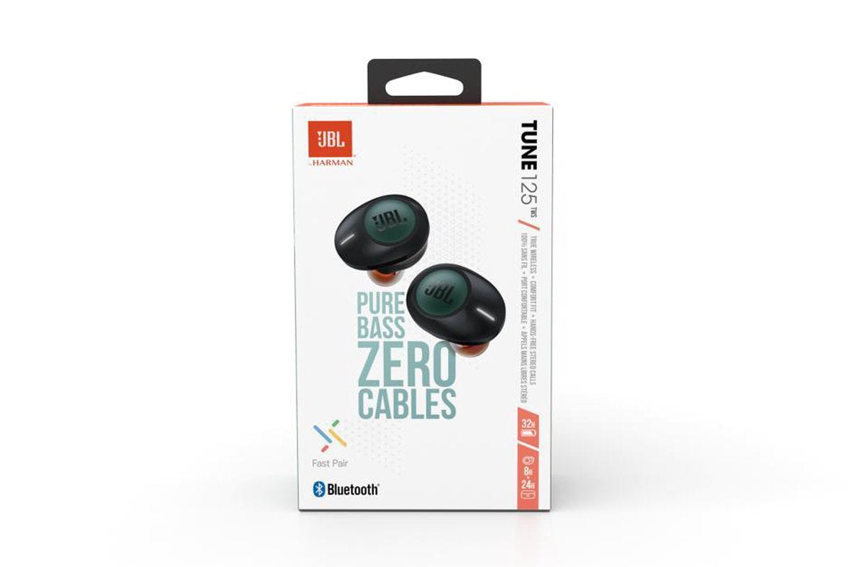 JBL Tune 125 BT casque dans les écouteurs intra-auriculaires noirs