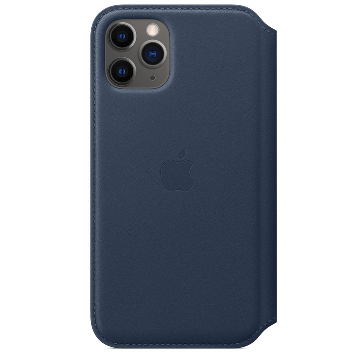 Apple Leather Folio Bookcase for iPhone 11 Pro - Deep Sea Blue