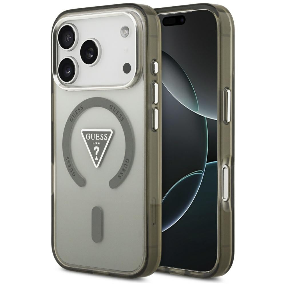 GUESS GUHMP17LHGTMLCGA Hardcase MagSafe Khaki IML Gradient Triangle Logo MagSafe for iPhone 17 Pro