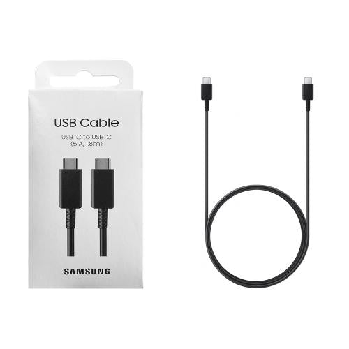 Kabel für Samsung EP-DX510JB USB-C-USB-C 5A Black 1,8m