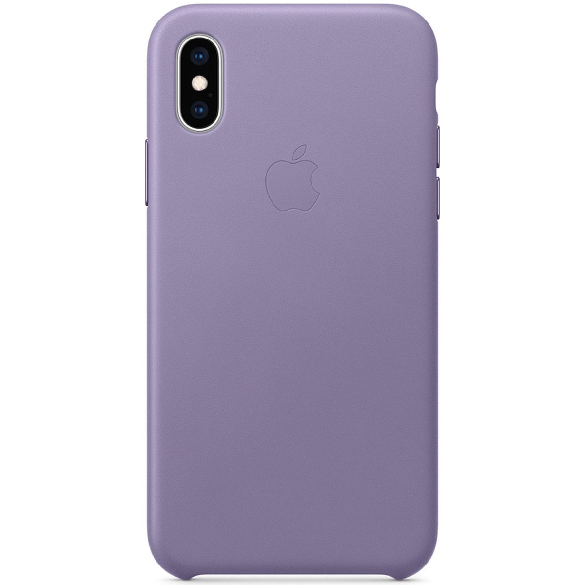 Apple Leather Backcover for iPhone Xs  - Lila