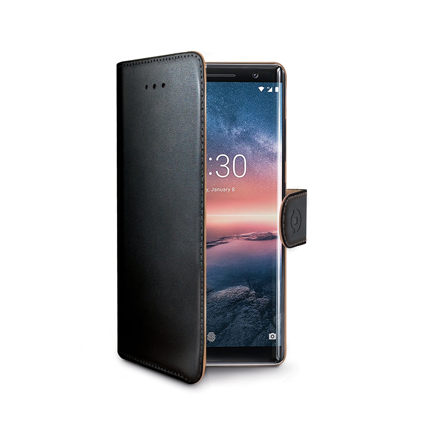 Celly Wally Book Case Nokia 9 Black