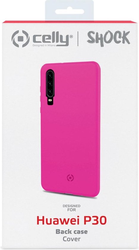 Celly Schock -Back -Hülle -Abdeckung Huawei P30 Pink