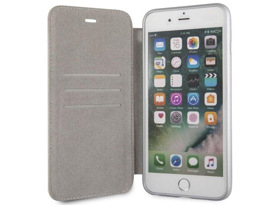 Mercedes-Benz Real Leather BookCase with Card slots for iPhone 8