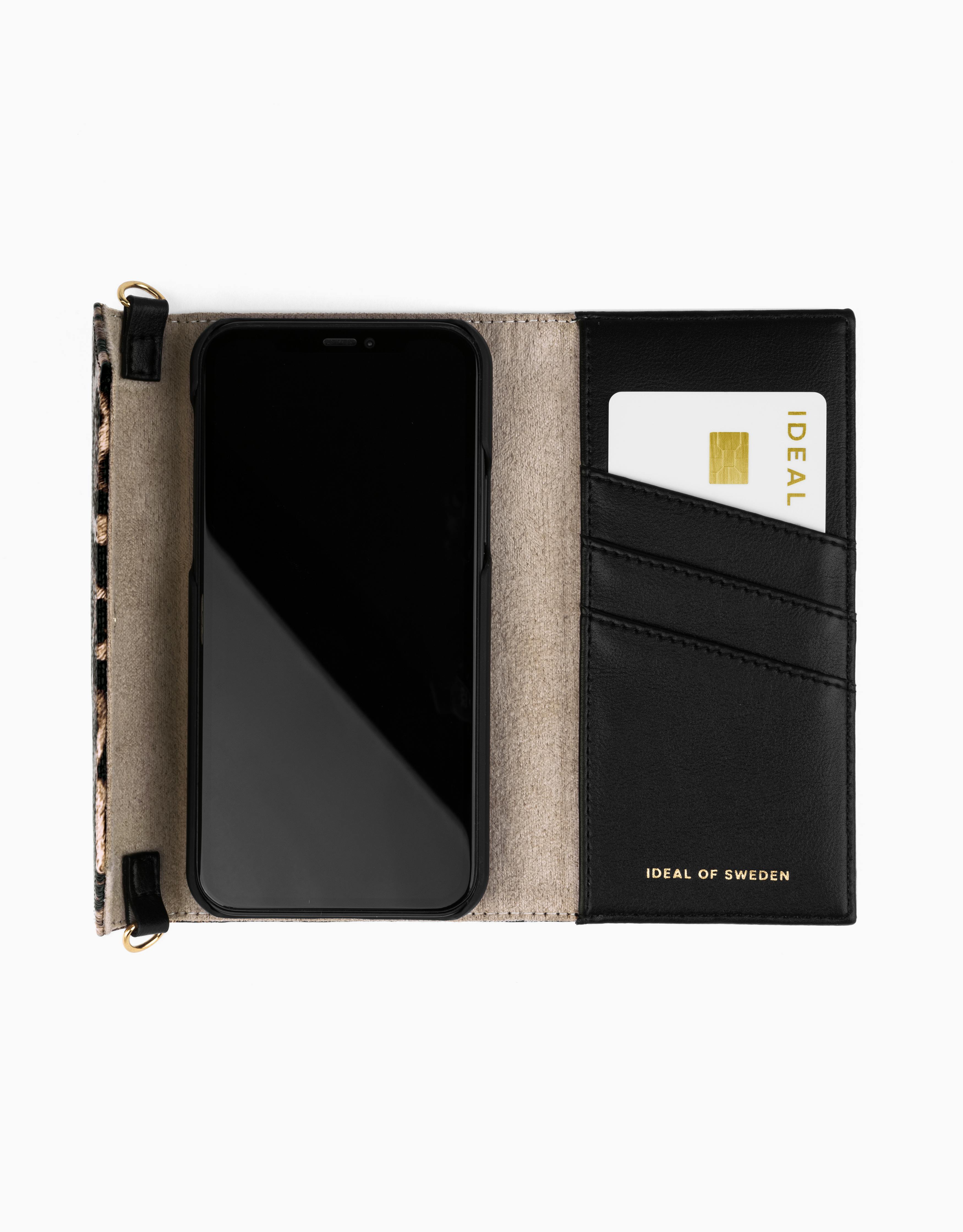 IDEAL OF SWEDEN Cassette Clutch Case for iPhone 12 and 12 pro - Midnight Leopard