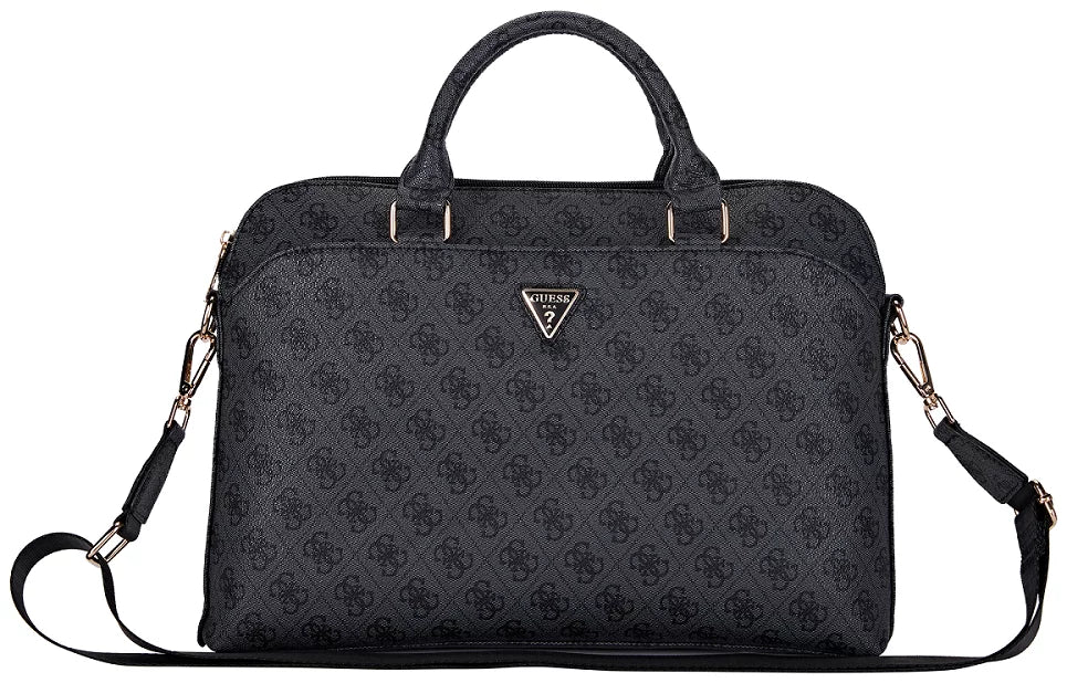 Guess  COMP. Bag 4G Zipper Pocket and Triangle Logo Black 15