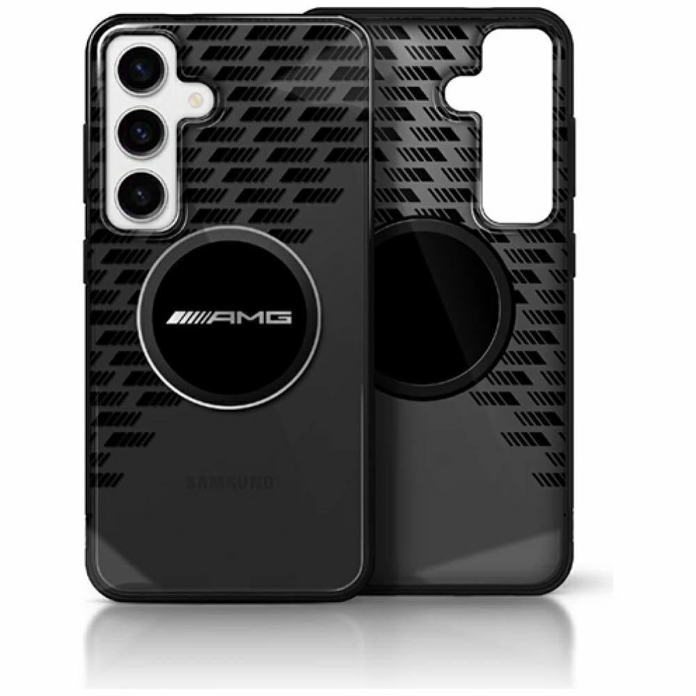 AMG MagSafe Double Layer Pattern Black Hardcase for Samsung Galaxy S25