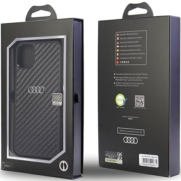 Audi Carbon Fiber iPhone 11 /Xr hardcase AU-TPUPCIP11-R8/D2-BK 