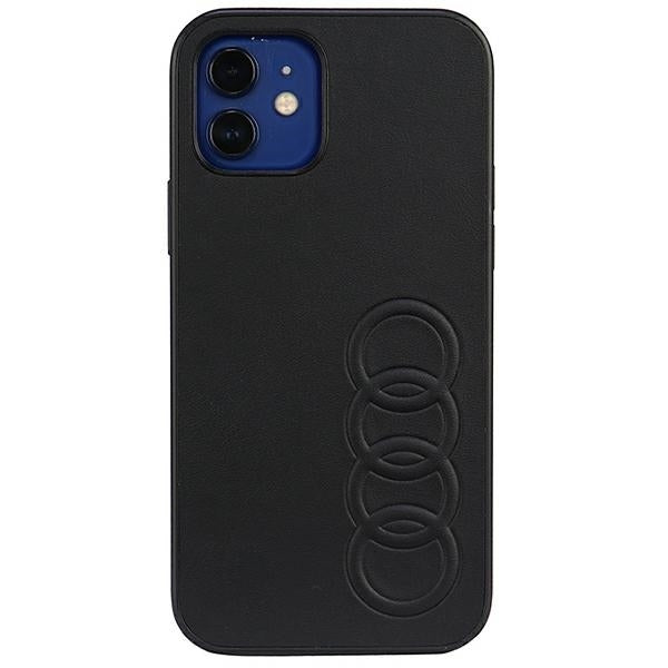 Audi Synthetic Leather iPhone 12/12 Pro black hardcase AU-TPUPCIP12P-TT/D1-BK