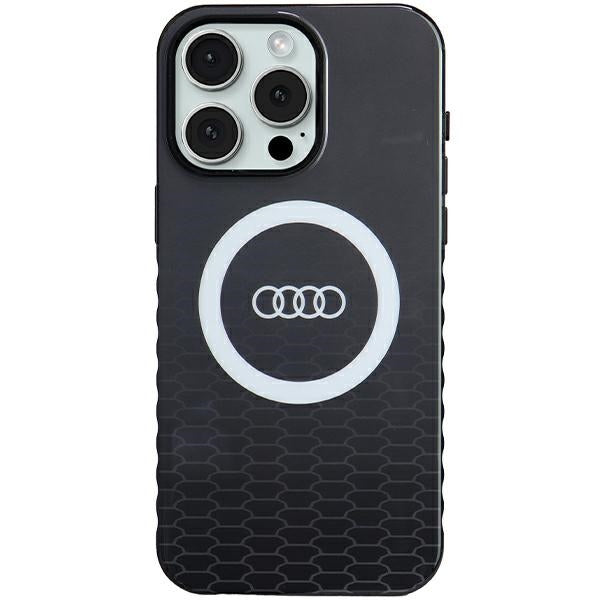 Audi IML Big Logo MagSafe Case iPhone 15 Pro Max black hardcase AU-IMLMIP15PM-Q5/D2-BK