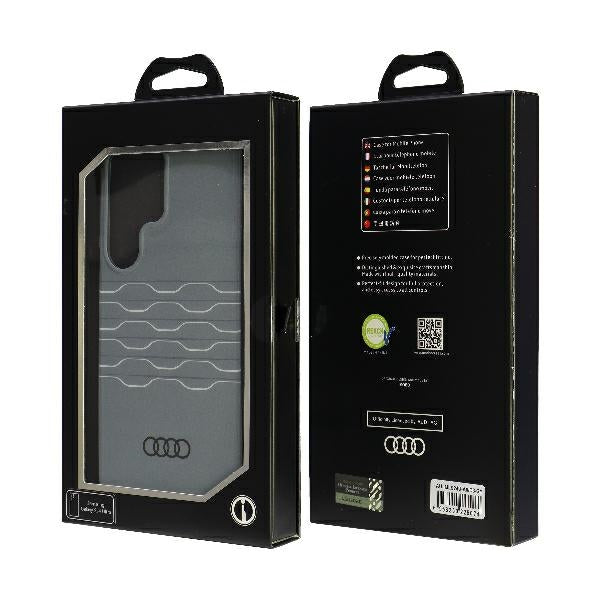 Audi IML Geometric Pattern Case S24 Ultra S928 Grey Hardcase AU-IMLS24U-A6/D3-GY