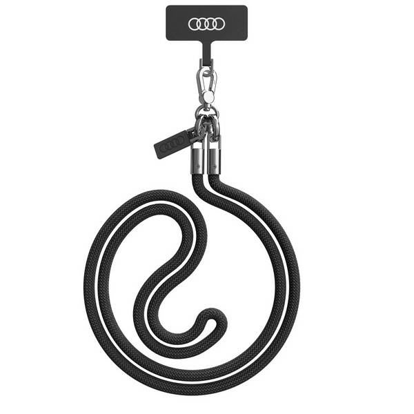 Audi universal phone lanyard 120cm 6mm crossbody black AU-CBL8-R8/D1-BK