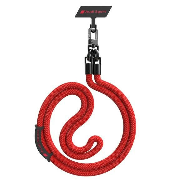 Audi universal phone strap 120cm 10mm crossbody red AUS-CBL10-RSQ/D1-RD