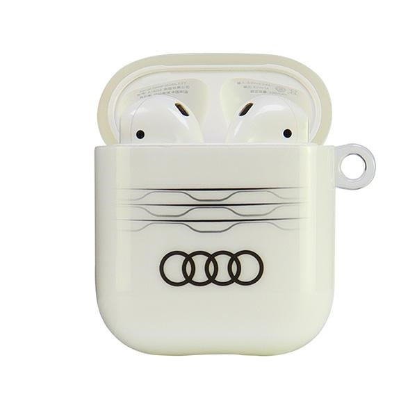 Audi IML Geometric Pattern AirPods 1/2 cover white AU-IMLAP-A6/D3-WE