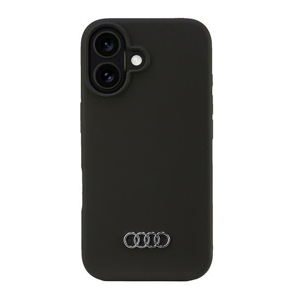 Audi Silicone Case iPhone 16 black hardcase AU-LSRIP16-Q3/D1-BK