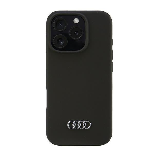 Audi Silicone Case iPhone 16 Pro black hardcase AU-LSRIP16P-Q3/D1-BK