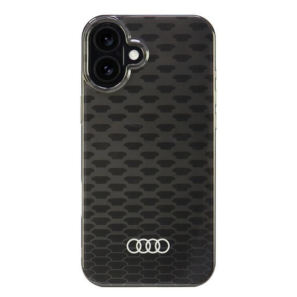 Audi IML Stitching Pattern MagSafe iPhone 16 Plus  black hardcase AU-IMLMIP16M-Q5/D3-BK