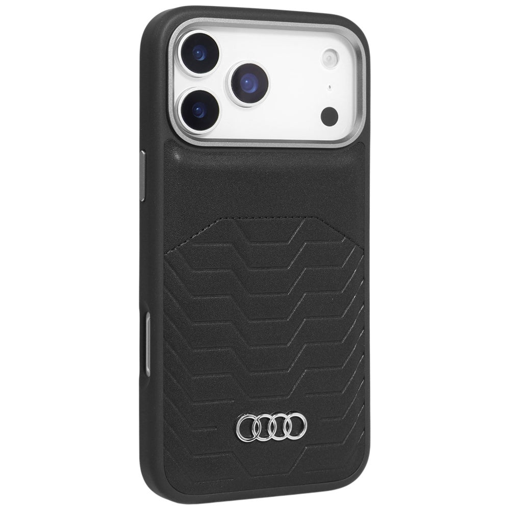 Audi GT Synthetic Leather MagSafe for iPhone 17 Pro Max black AU-TPUPCMIP17PM-GT/D3-BK