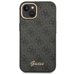 Guess GUHCP14MHG4SHK iPhone 14 Plus/ 15 Plus black hard case 4G Vintage Gold Logo