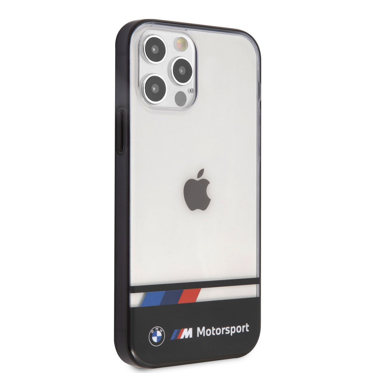 BMW BMHCP12MSHTTK iPhone 12/12 Pro hardcase clear Motorsport Tricolor Lower black Edge