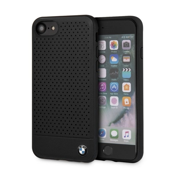 Hardcas Case for BMW BMHCI8PEBOBK iPhone 7/8 SE 2020 black Signature Perforated