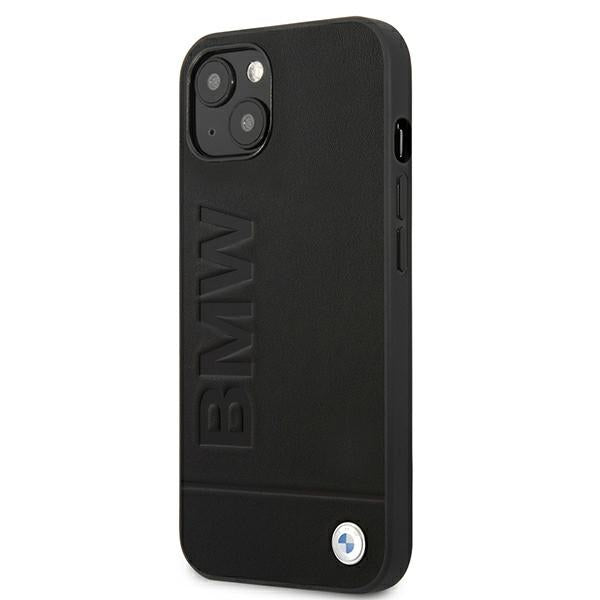 BMW BMHCP13MSLLBK iPhone 13 / 14 / 15 black hardcase Signature Logo Imprint