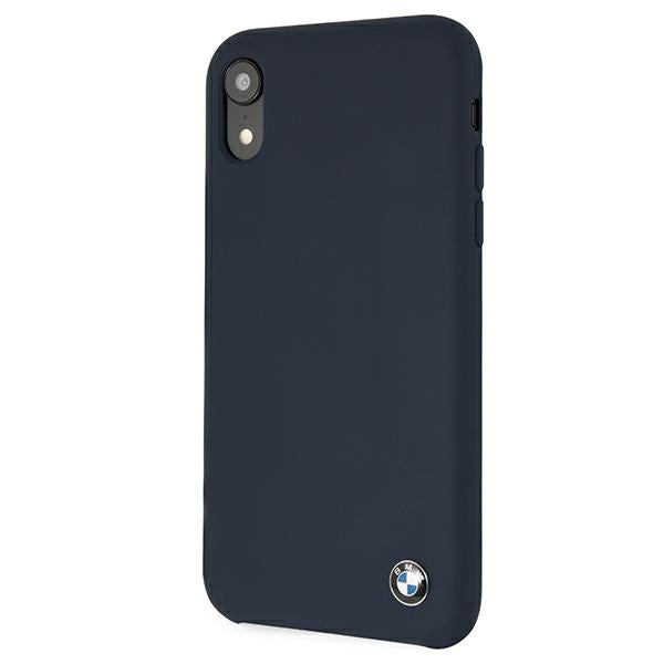 Case for BMW BMHCI61SILNA iPhone Xr navy hardcase Silicone Signature