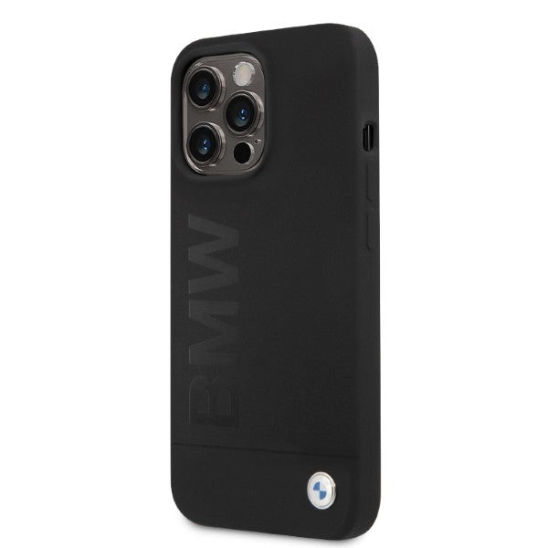 BMW BMHMP13LSLBLBK iPhone 13 Pro black hardcase Silicone Signature Logo Magsafe