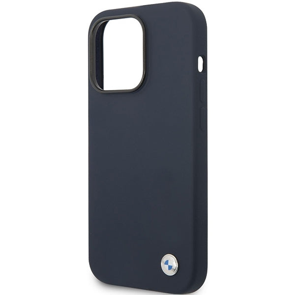 BMW BMHCP14MSILNA iPhone 14 Plus navy Silicone Metal Logo