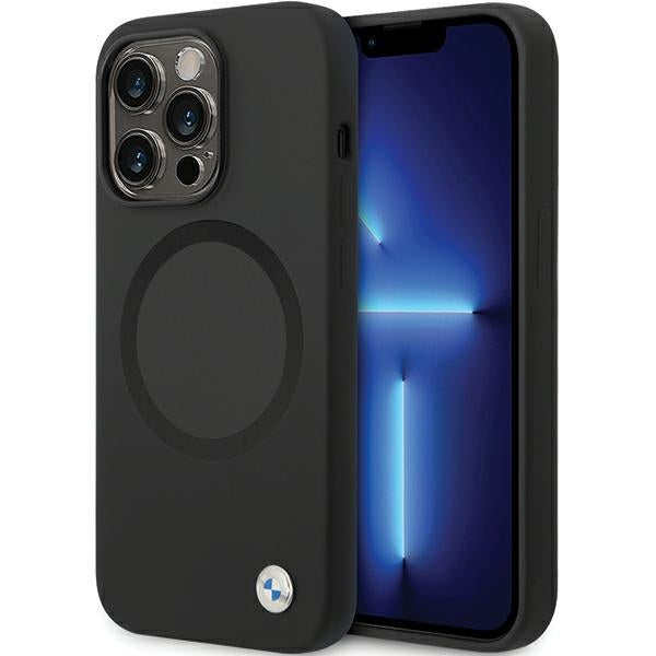 BMW BMHMP14XSILBK2 iPhone 14 Pro Max black Signature Liquid Silicone MagSafe