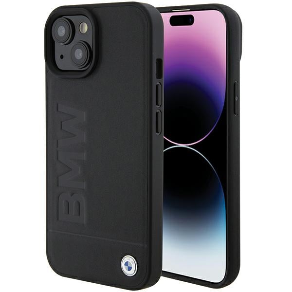 BMW BMHCP15SSLLBK iPhone 15 / iPhone 14 / iPhone 13 black Leather Hot Stamp