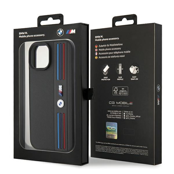 BMW BMHCP15S22PPMK iPhone 15 / 14 / 13 black Tricolor M Collection