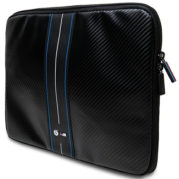 BMW Sleeve BMCS16COMSCAKL 16" black Carbon Blue Stripes