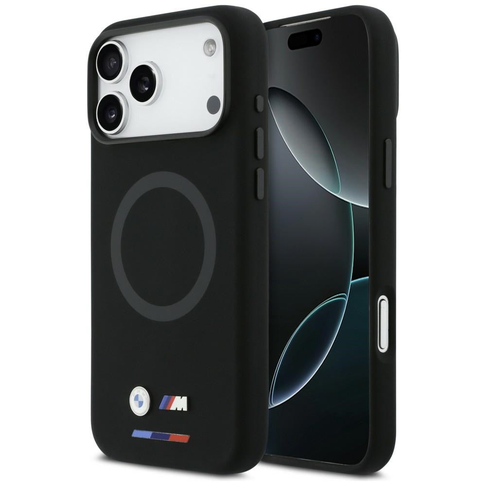 BMW BMHMP17X25SITBOK M Silicon Logo MagSafe Case for iPhone 17 Pro Max Black