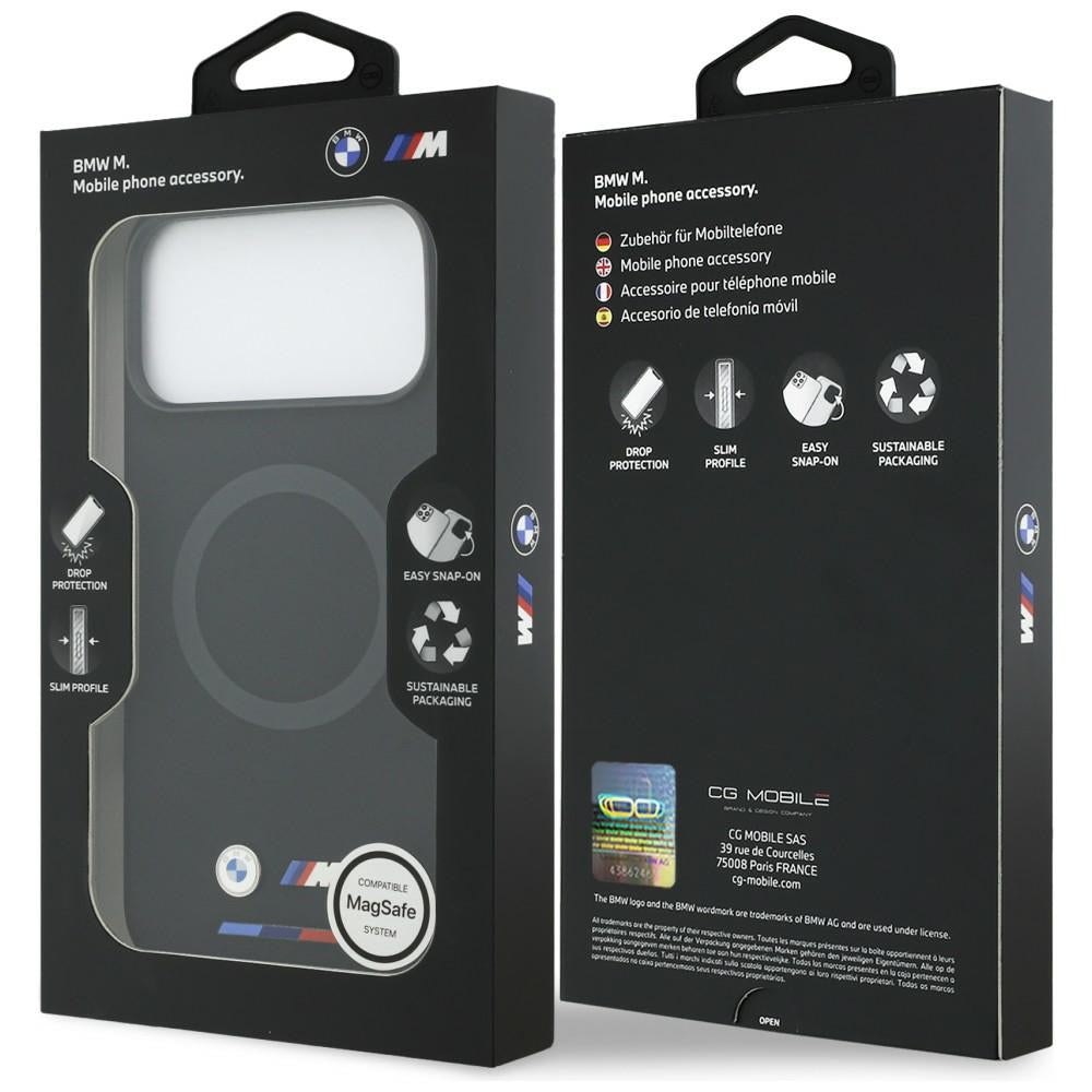 BMW BMHMP17X25SITBOK M Silicon Logo MagSafe Case for iPhone 17 Pro Max Black