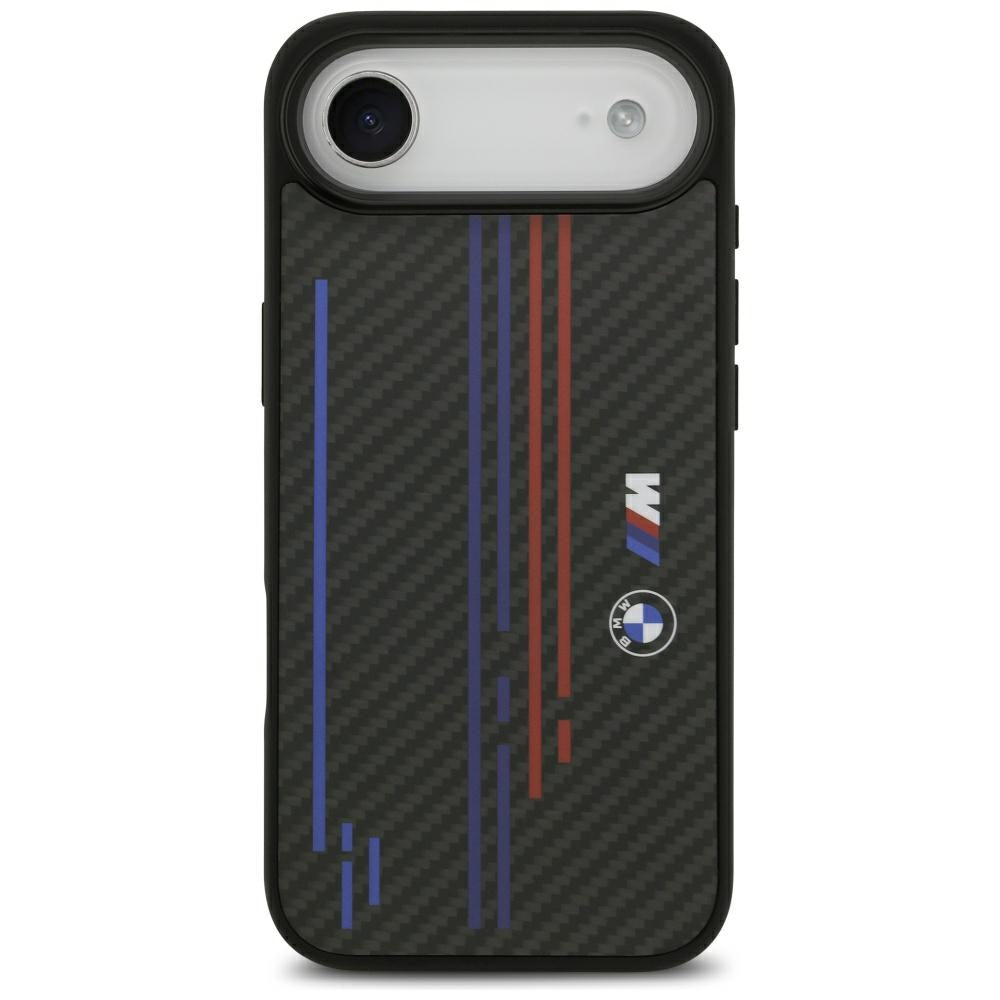BMW BMHMP17M25CFSTSK M Kevlar Lines & Logo MagSafe Case for iPhone 17 Pro Air Black