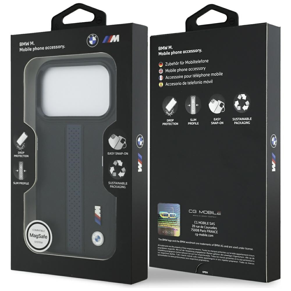 BMW M Perforated Stripe Logo MagSafe Case for  iPhone 17 Pro Max Blue