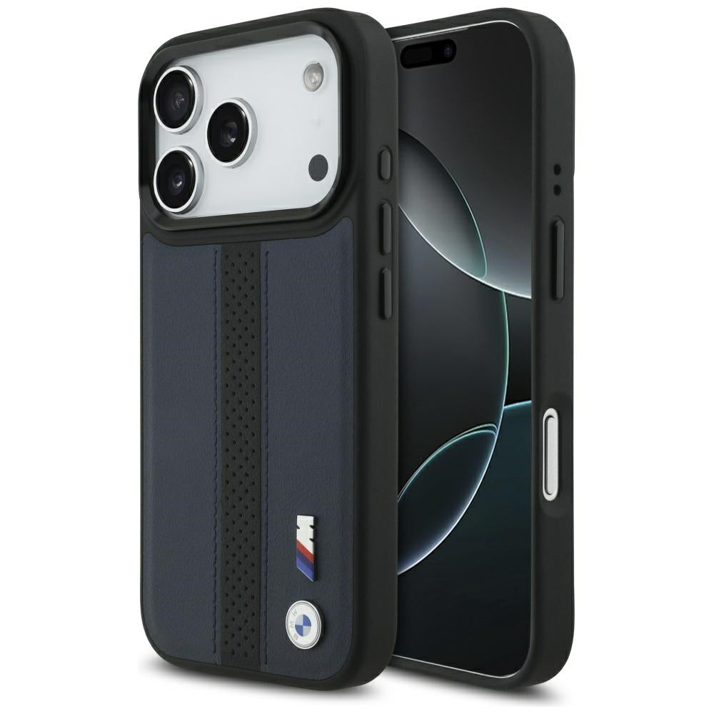 BMW M Perforated Stripe Logo MagSafe Case for  iPhone 17 Pro Navy Blue