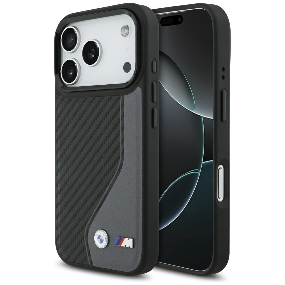 BMW BMHMP17X25PCCSCAK M Carbon Line & Logo MagSafe Case for iPhone 17 Pro Max anthracite