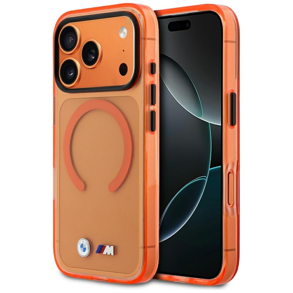 BMW M IML Metal Logos MagSafe for iPhone 17 Pro Max Orange BMHMP17X25HSMLK2O