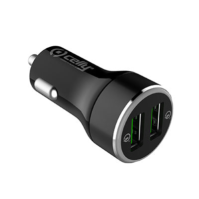 CAR CHARGER 2USB 18W QC30 BLACK