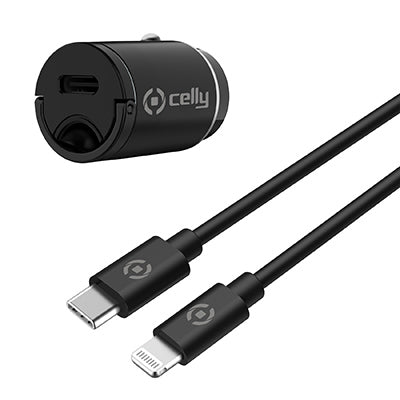 Celly KIT USB-C CARCH+LIGHTNING CABLE 20W