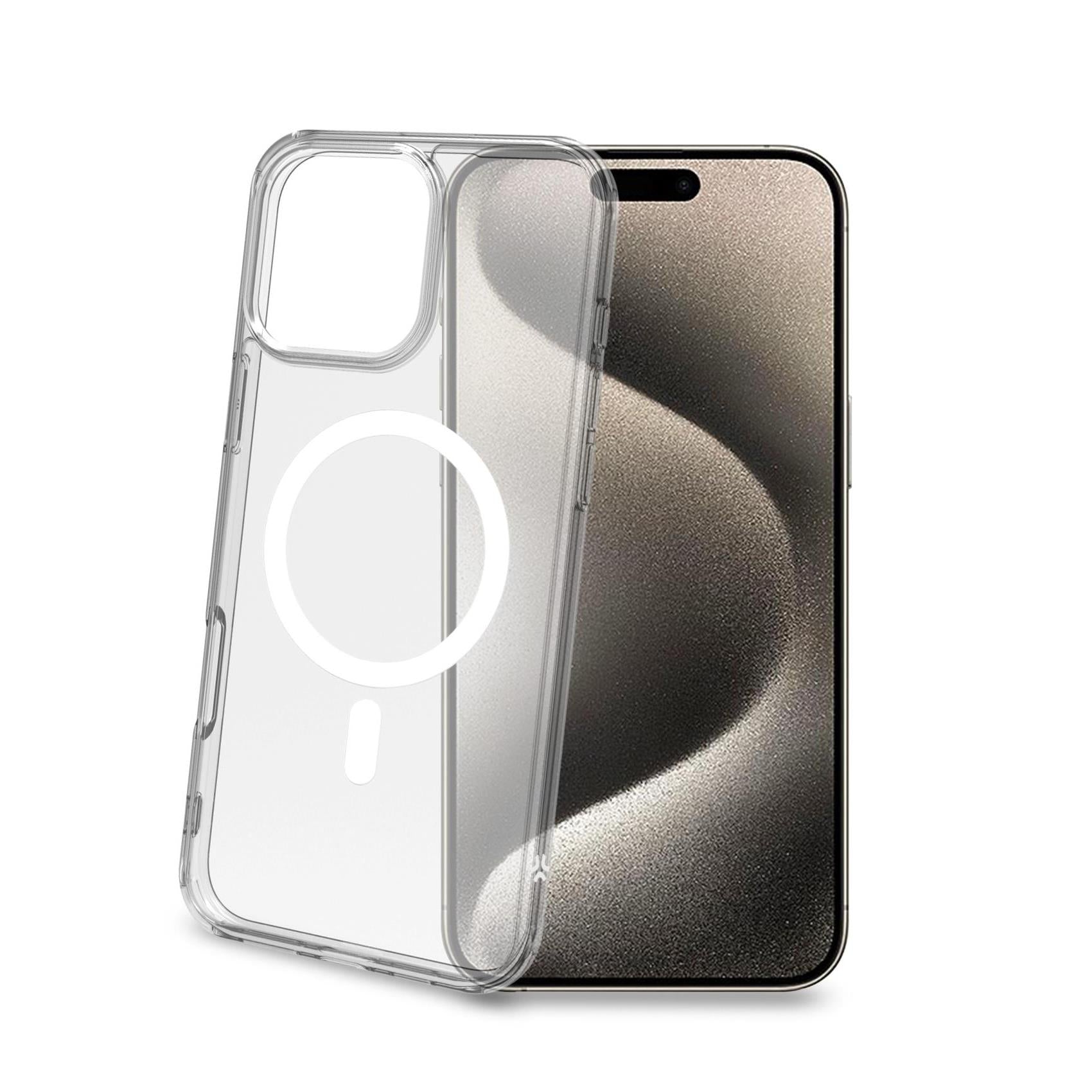 Celly GELSKINMAG iPhone 16 Pro Max Case White