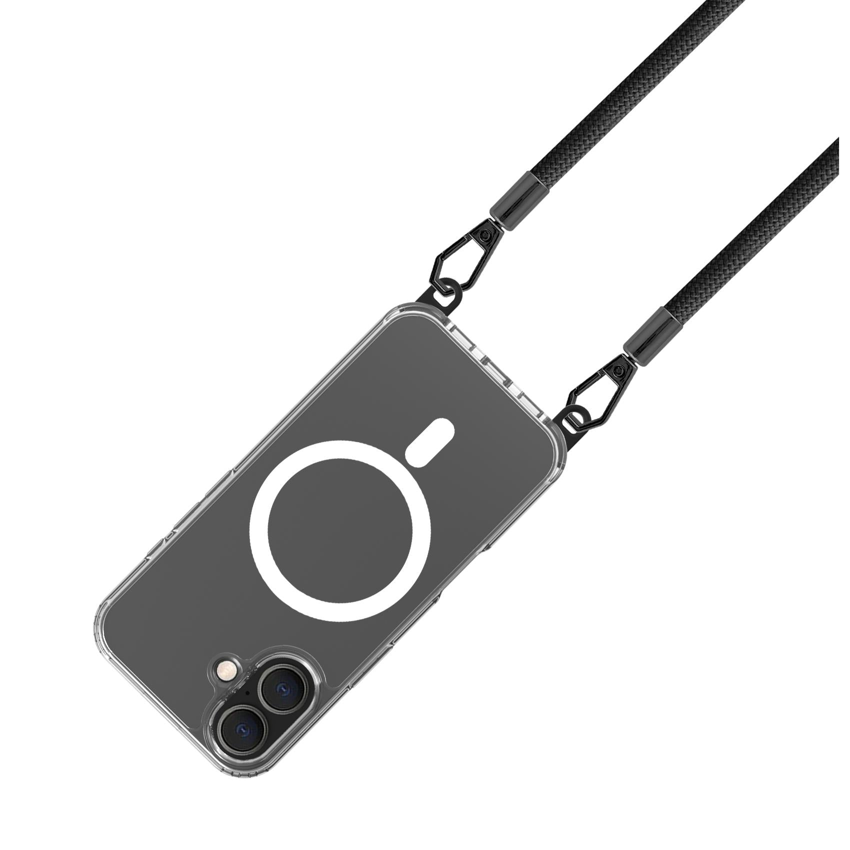 Celly FREEDOM Magsafe + Black Lacet iPhone 16 Case