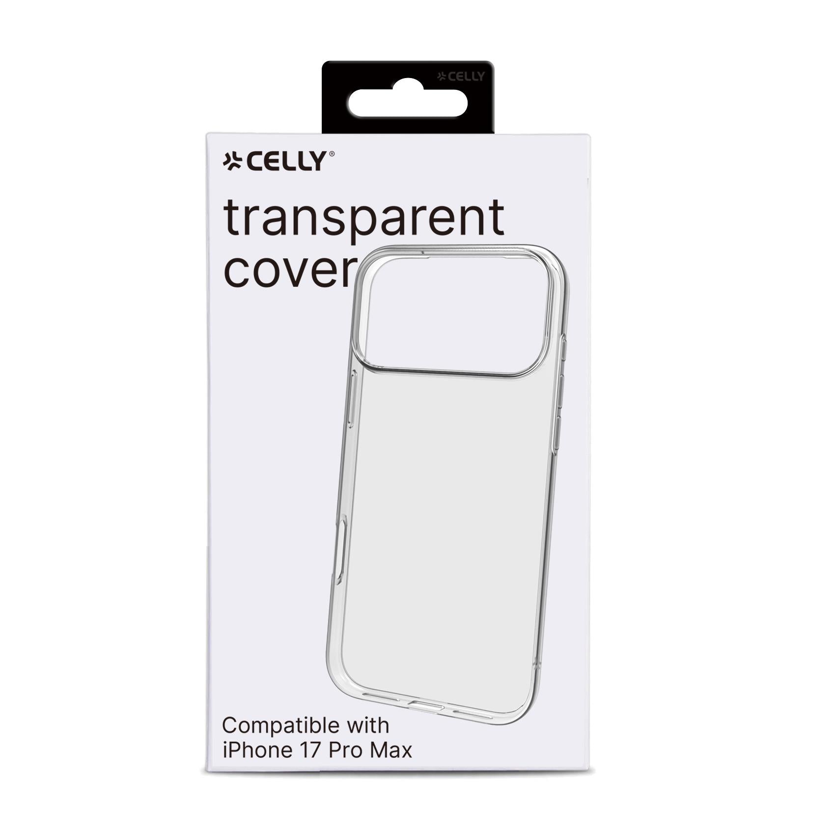 Celly GELSKIN TPU COVER iPhone 17 Pro Max Transparent