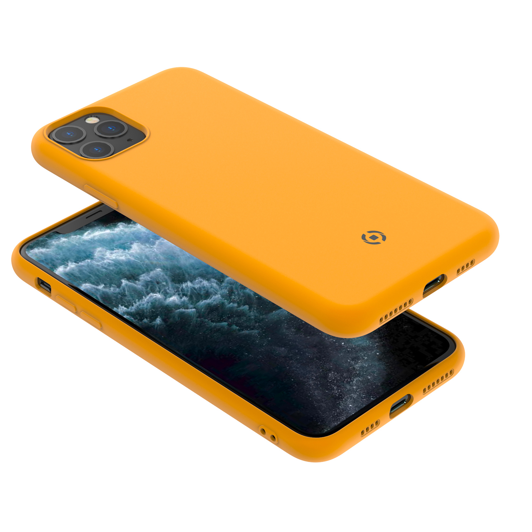 Celly LEAF iPhone 11 pro Max Case yellow