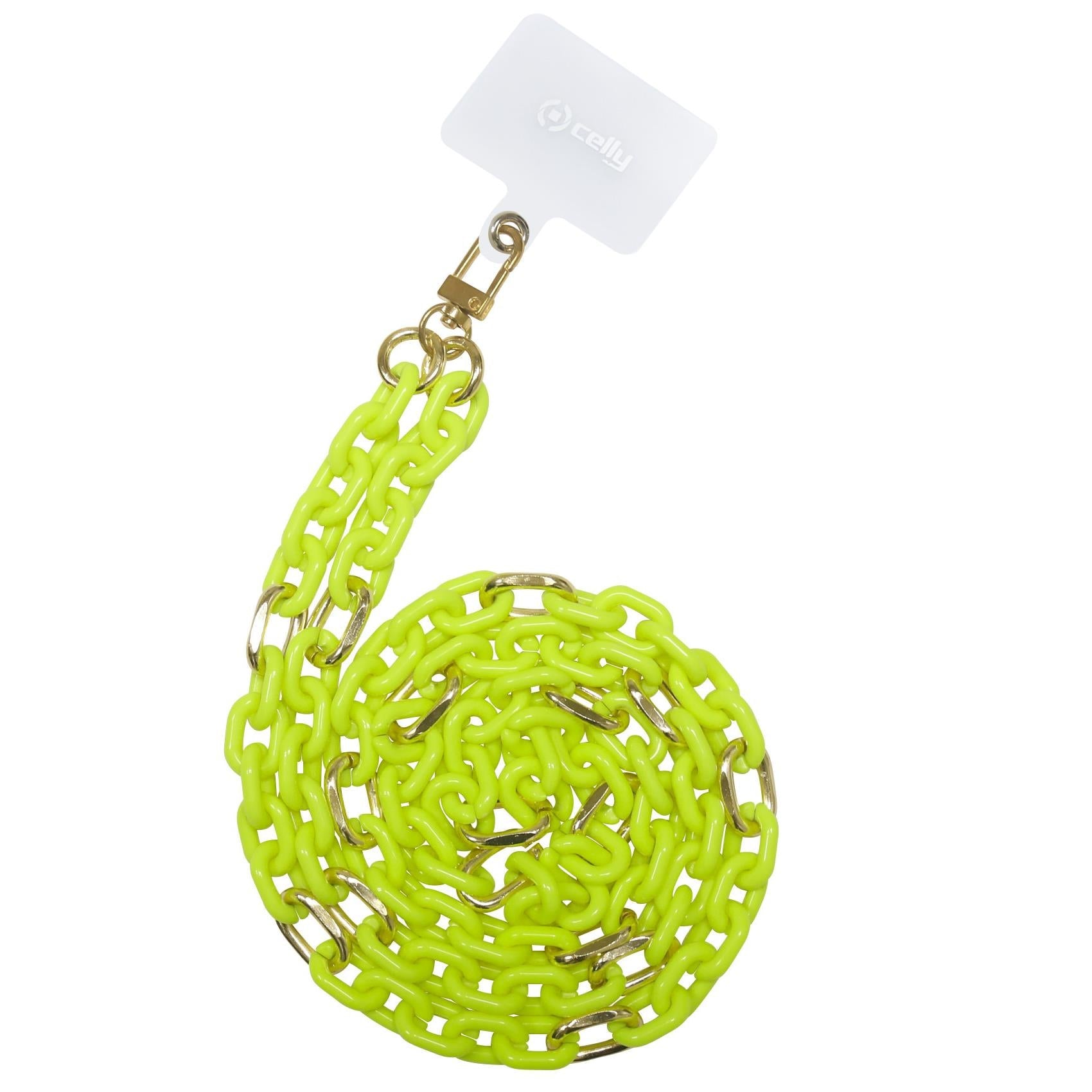 Lacet -ketting gele fluo